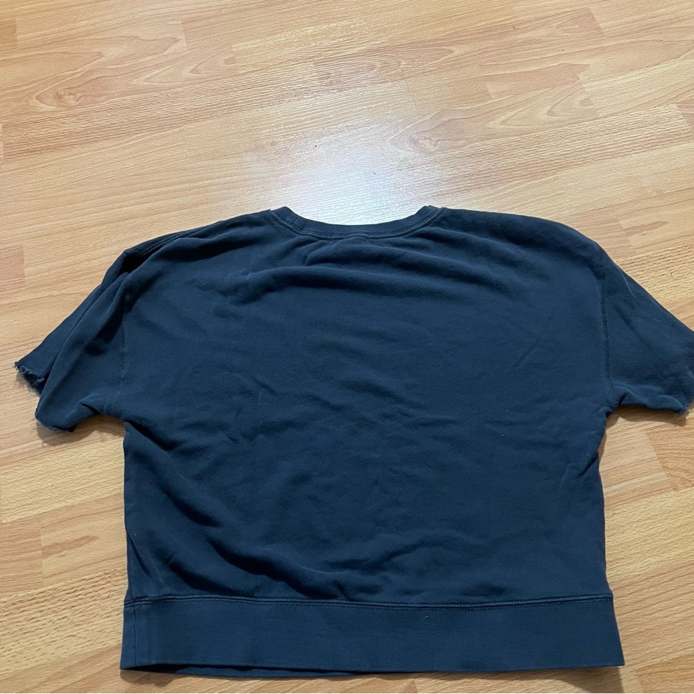 Vintage style Cropped Short Sleeve Sweatshirt - Picture 4 of 4